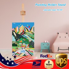 Painters Studio Easel Wooden Beech Wood Painting Stand Adjustable Drawing Stand