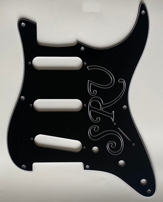 For Fender US 57' 8 screw SRV Stratocaster Strat Guitar Pickguard 3 Ply Black