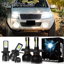 For Suzuki Grand Vitara 2001-2005 6000k Led Headlight Fog Light Bulbs Combo 4x For Suzuki Grand Vitara 2001-2005 6000k Led Headlight Fog Light Bulbs Combo 4x