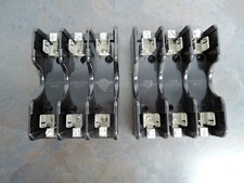 Lot of 2, Marathon Fuse Blocks, 3 pole, 600V, 30A, 4100032, Used