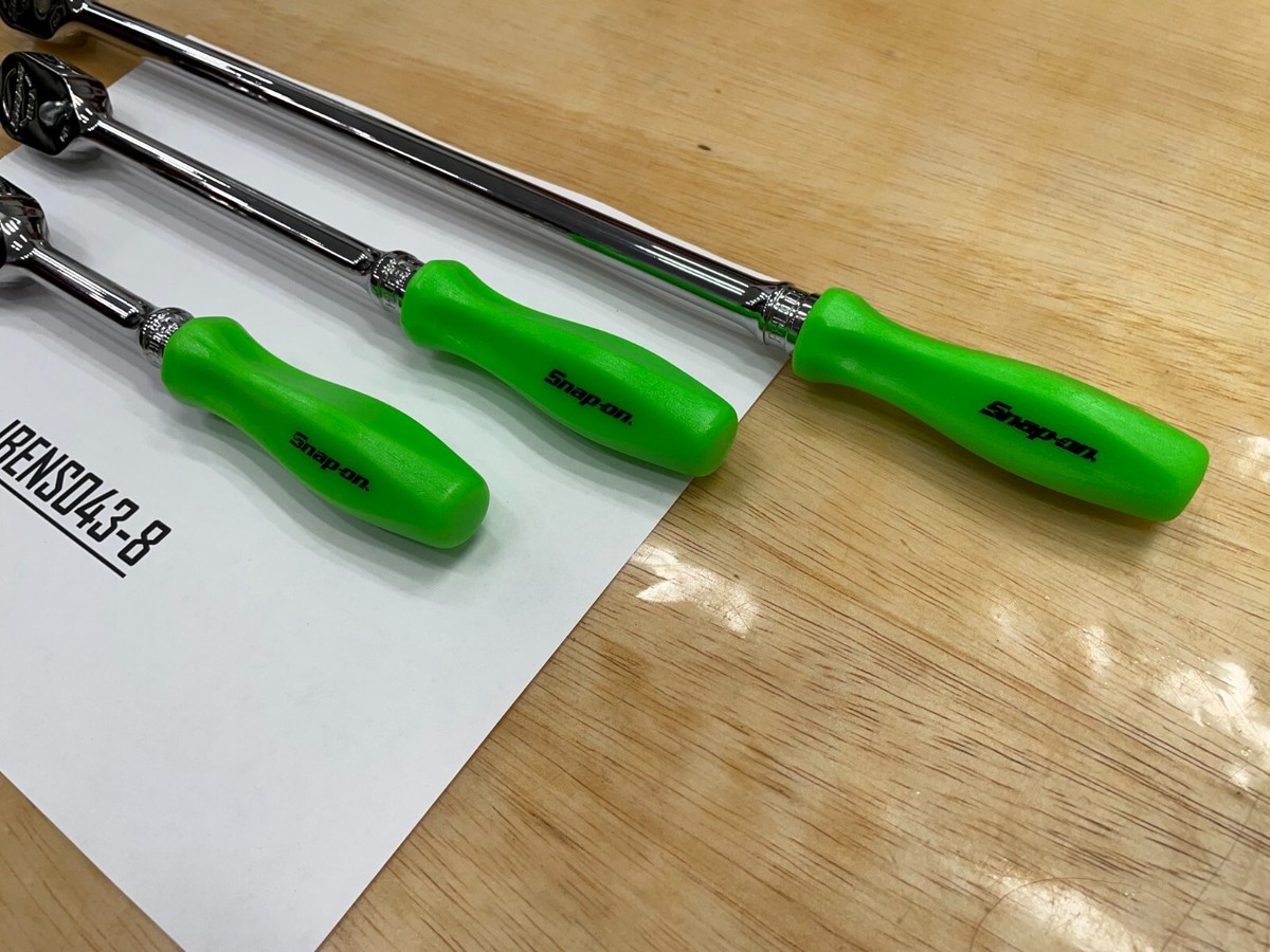 Snap-on Tools USA NEW 3pc GREEN 3/8 Snap-on Tools USA NEW 3pc GREEN 3/8