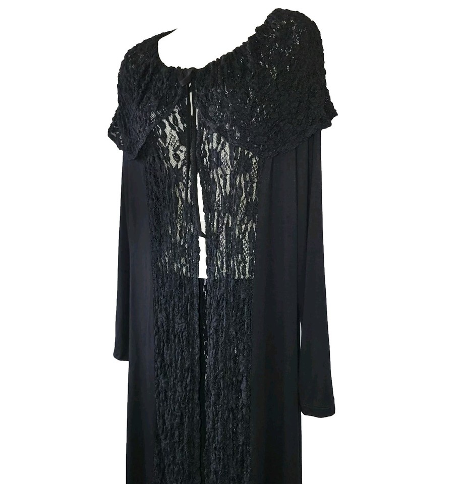 Testimony Los Angeles Jersey Lace Topper Duster Sweater L USA eBay