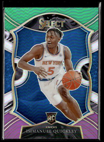2020-21 PANINI SELECT TRI COLOR PRIZM Immanuel Quickley Auto New York ...