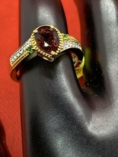 Red Citrine Multi-stone Ring-Sometimes you have to have Bling  