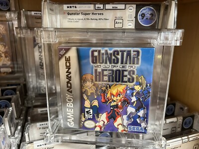 2005 Nintendo GBA Gunstar Super Heroes Game Boy Graded WATA 9.2 A++ Sealed NEW