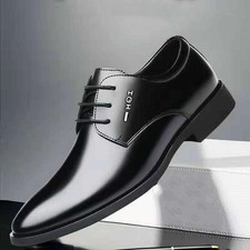 Business Men Dress Shoes Fashion Formal Wedding Shoes Men Slip on Oxford Shoes