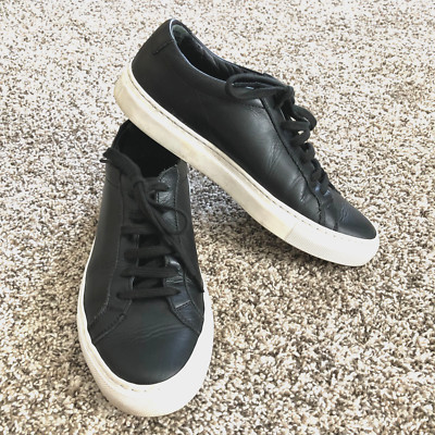 Woman by Common Projects Original Achilles Low Black Leather Sneaker EU 35 Italy