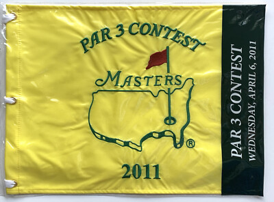 2011 Masters Par 3 Flag Augusta National golf par three contest new