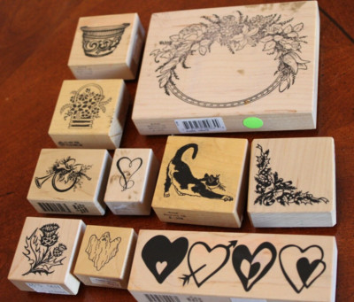 LOT OF 10 DIFFERENT PSX MW RUBBER STAMPS