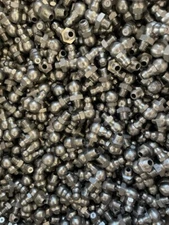 1/4-28 SAE LT 90 Degree Angle Stainless Steel Grease Zerk Nipple Fitting 2-PC