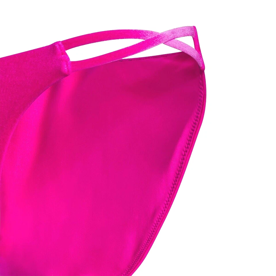 Adidas Originales IVY Beyoncé Triple Rosa Barbie Terciopelo Bikini Pantalones Mujeres XS Foto 3 de 4