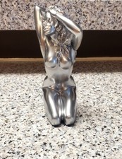 Hood Ornament Chrome Nude Woman Semi Big Trucks Rat Rods. Painted Custom