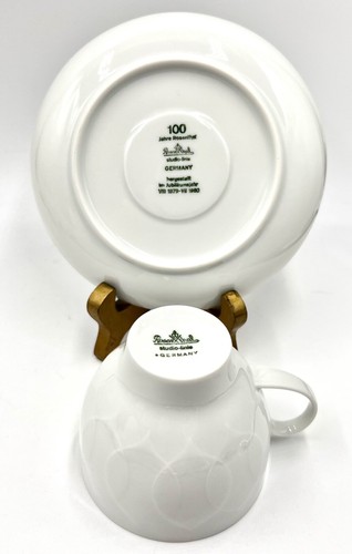 SET OF 8 ROSENTHAL LOTUS WHITE CUPS & SAUCERS; EXCELLENT COND - Picture 19 of 21