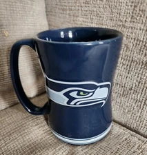 Seattle Seahawks Coffe Mug NFL Licensed 2017 Boelter Brand Smoke Free Home
