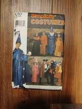 SIMPLICITY Costume Pattern 9703 Wizard,Pirate,Princess,Ninja  / UNCUT
