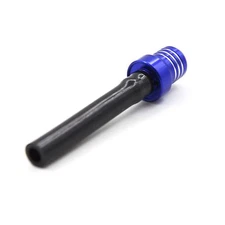 KKE Gas Fuel Tank Cap Valve Vent Breather Hose Black Tube CNC ATV Dirt Bike BLUE
