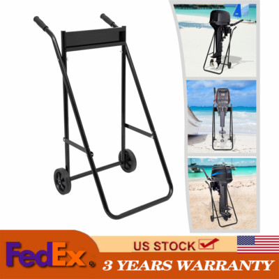 Heavy Duty Outboard Boat Motor Stand Carrier Cart Dolly Trolley Transport Cart
