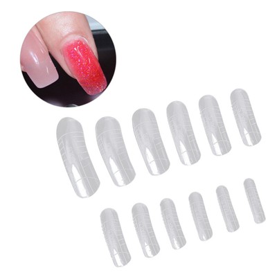  120 PCS Transparente Erweiterung Künstliche Nagelspitze Gefälschter