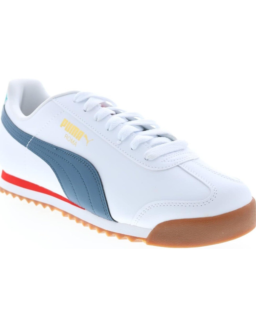 Size 9.5 womens puma roma basic shoes white-evening sky gum