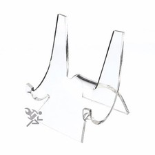 Clear Acrylic Easel Display Stands for 4" to 7" Tiles 3" High Qty: 6