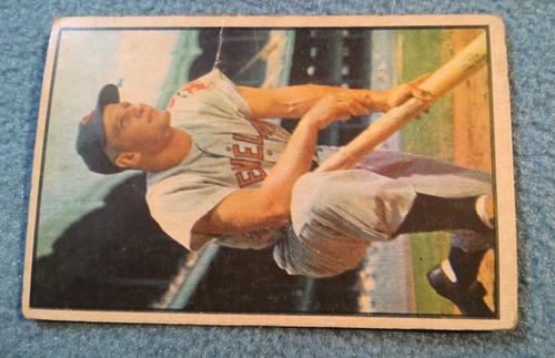 Original 1953 Al Rosen Bowman Color Baseball Card #8 Cleveland Indians - Picture 5 of 5