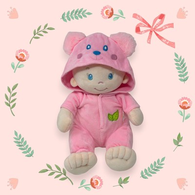 June Garden Soft Baby Bear Doll 12'' Sweet Dolly Frida Stuffed Ultra Pink Outfit