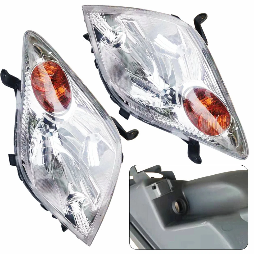 Headlight Lamp Halogen Driver Passenger Pair Set for 2004 2005 2006 Scion xA New - Image 4 of 4
