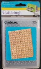 CUTTLEBUG  Provo Craft Houndstooth A2 Embossing Folder 37-1167