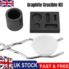 Graphite Crucible Tongs Smelting Bowl Furnace Casting Foundry Melting Tool Kits
