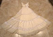 Vintage Gunne Sax 1970s Victorian Romantic Renaissance Ivory Wedding Maxi Dress