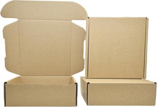 6 x 6 x 2 Inches Small Shipping Boxes 50 Pack Corrugated Cardboard Packaging Bus