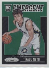 2015-16 Panini Prizm Emergent Green Prizm Raul Neto #7 4k8
