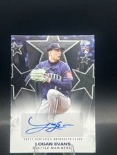 2025 Topps Update #BSAU-LE Logan Evans Baseball Stars Autographs Black #/10