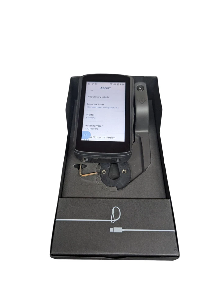 Hammerhead Karoo 2 Cycling Computer with box and accessories - Image 4 of 4