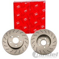 2X TRW Bremsscheiben 295Mm BelÜFtet Gelocht/Innenbel. Vorne Passend FÜR