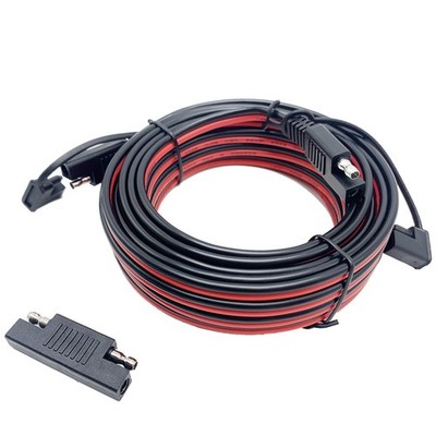 Sae Extension Cable 2m, 16AWG SAE to SAE Quick Cable, for Cars, Solar Panels