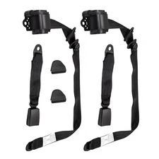 2 Pcs Universal 3 Point Retractable Seat Belts for Jeep Wrangler CJ YJ 1982-1995