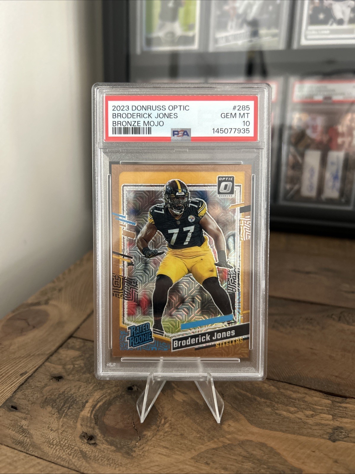 Broderick Jones Panini Donruss Optic #285 Bronze Mojo