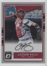 2017 Donruss Optic Rated Rookies Base Holo Prizm /150 Carson Kelly #174 Auto 7eo