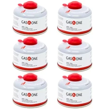 100 G Isobutane Camping Fuel Blend Canister 6 Pack