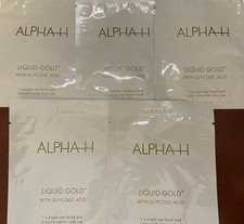 Alpha-H Liquid Gold with Glycolic Acid - 5 Single Use Facial Pads - Skin Firming