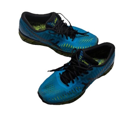 Asics Gel-Quantum 360 Men's Size 11.5 Running Shoes Blue Yellow Athletic T5J1N