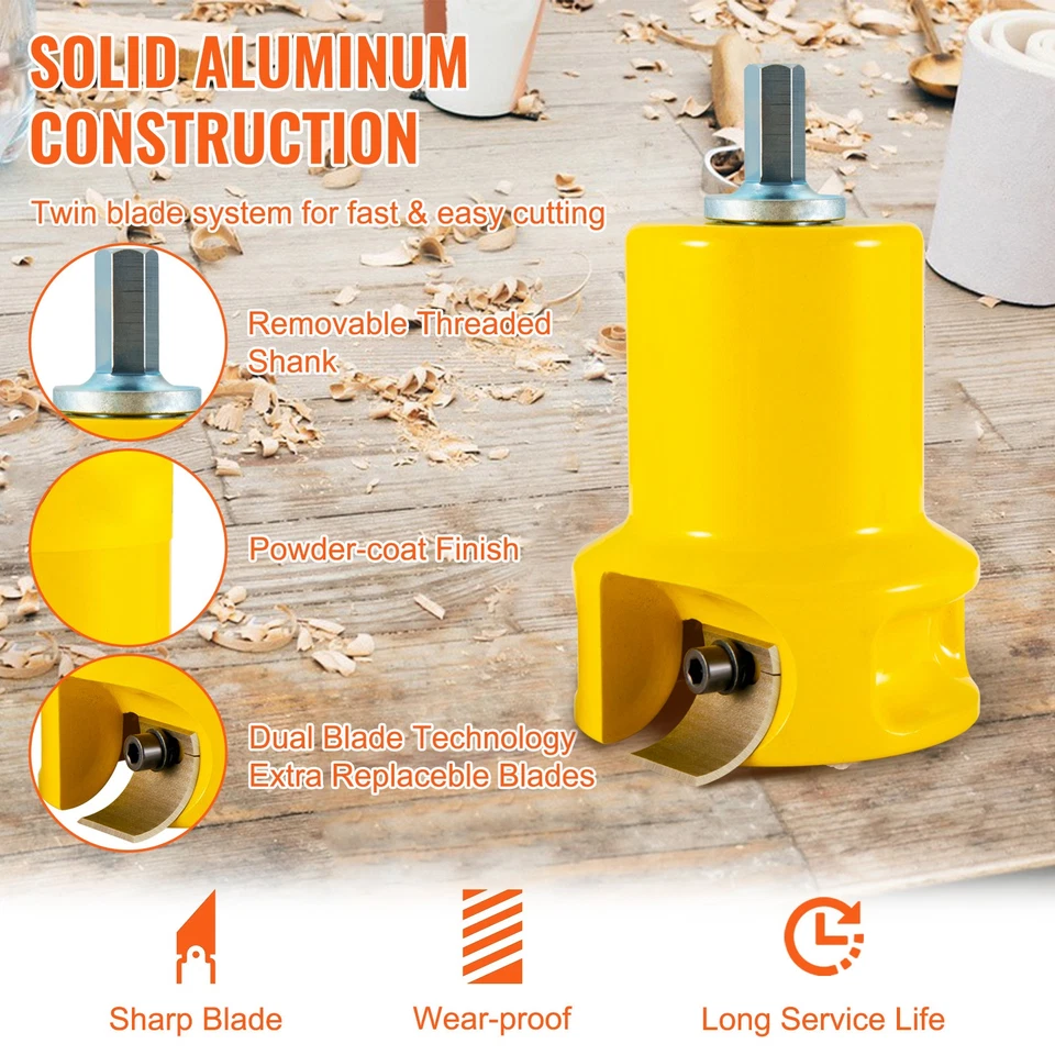 Tenon Cutter Log Furniture Kit 1" & 1.5"& 2" w/ Curved Blade for Home DIY - Image 3 of 4