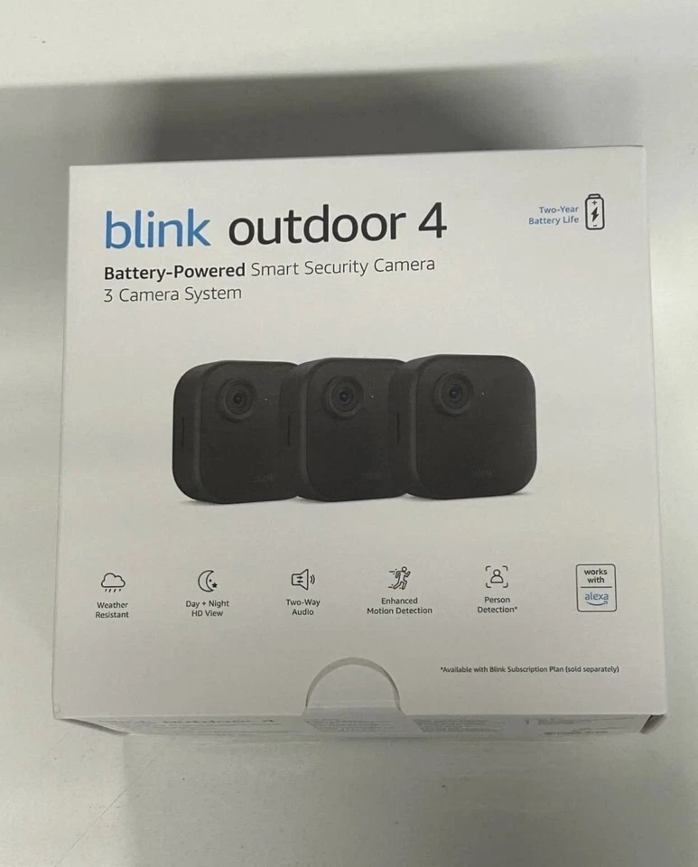 Blink Outdoor 4 - Battery-Powered Smart Security 3-Camera System FREE SHIPPING! - Image 2 of 4
