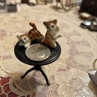 Pair Of Dollhouse Kitten Figurines — photo 1