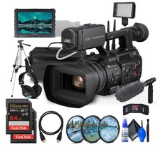 JVC GY-HC550 9.35MP 4K UHD Handheld 4K Broadcast Professional Camcorder  More