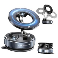Upgraded 360  Magnetic Phone Holder, Magnetic Car Phone Mount, Hands-Free A