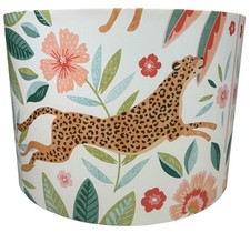 Safari Jungle Animal Lampshade – Tiger and Leopard Light Shade Kids Room Nursery