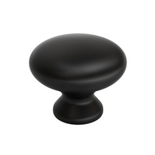 Banqin Cabinet Knobs Round Drawer Knobs, 50Pack Black Single Hole, Round Single