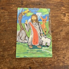 junk journaling, Jesus picture 8 x 5 1/2    